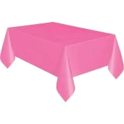 Hot Pink Plastic Table Cover (Standard Packaging)