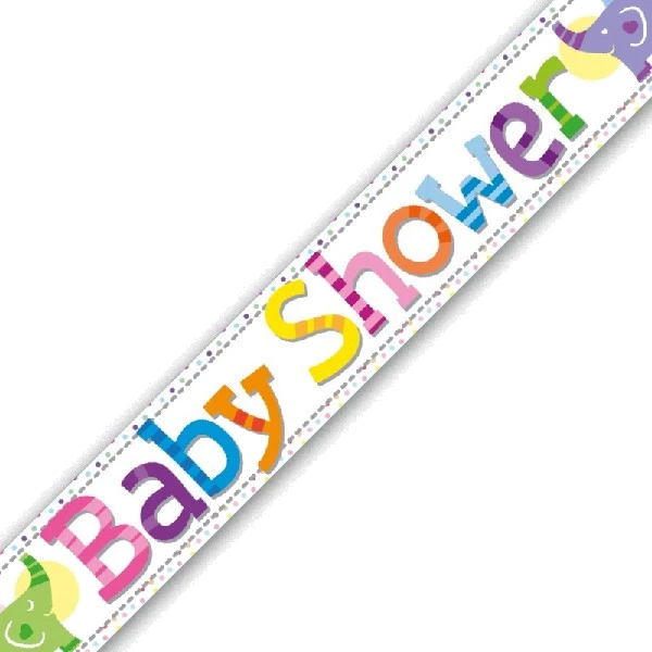9FT BANNER BABY SHOWER ELEPHANTS