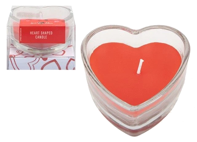 Valentines Heart Candle Jar