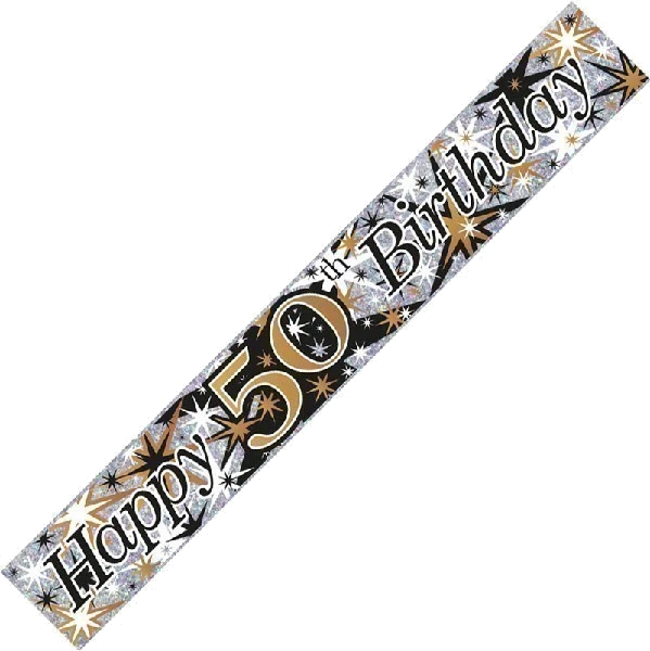 AGE 50 9FT FOIL BANNER