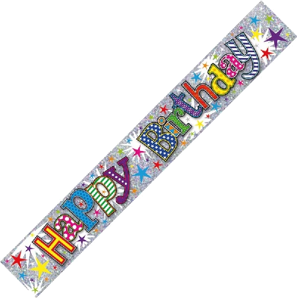 Adult Birthday 9Ft Foil Banner