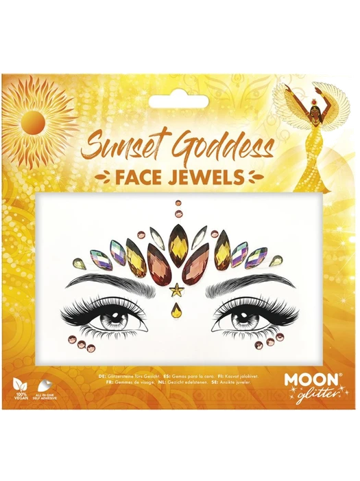 Moon Glitter Face Jewels Sunset Goddess