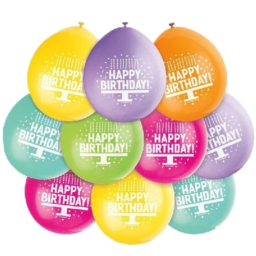 (10) 9In Happy Birthday Balloons