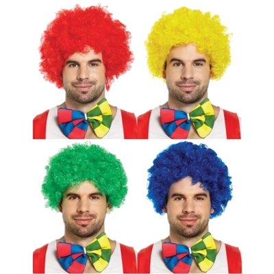 Clown Wig Assorted Colours