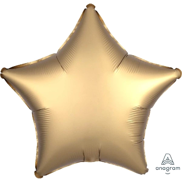 Satin Luxe Gold Sateen Star 19In