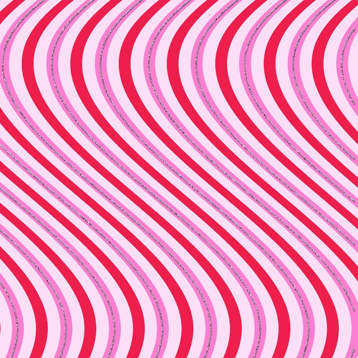 Uniqueco Bio Glitter FSCM Chic Rouge Wavy Lines on L Pink