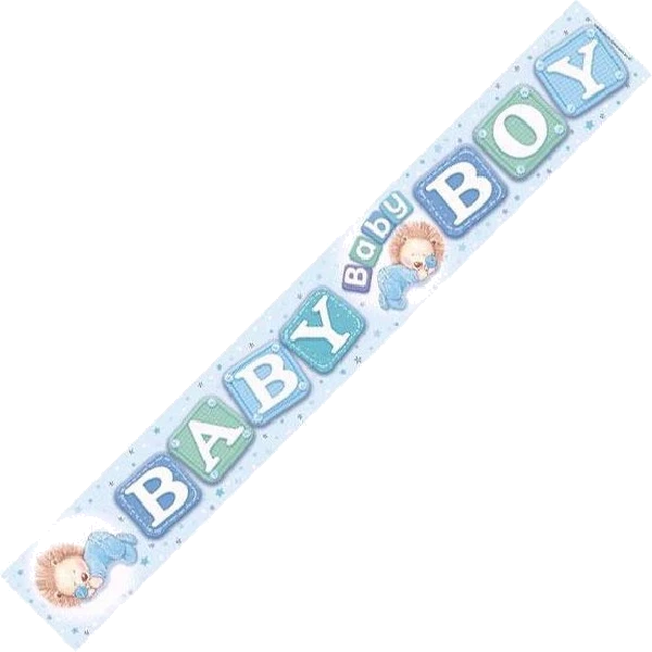 BABY BOY 9FT BANNER
