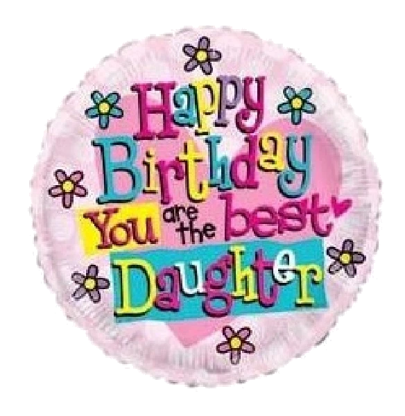 18IN HAPPY BIRTHDAY DAUGHTER FOIL