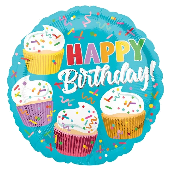 18IN CUPCAKE FUN FOIL BALLOON