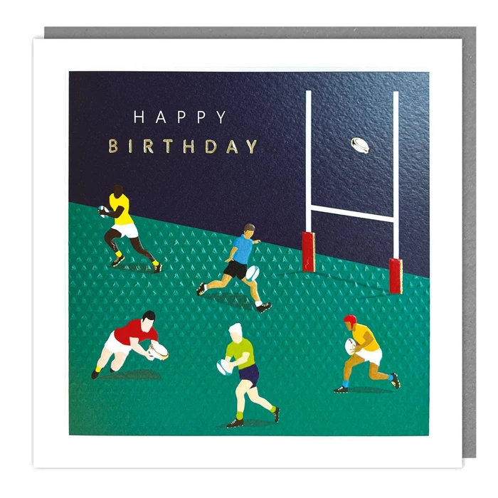 Nouveau - Blank - Birthday Rugby - Foil/Emb