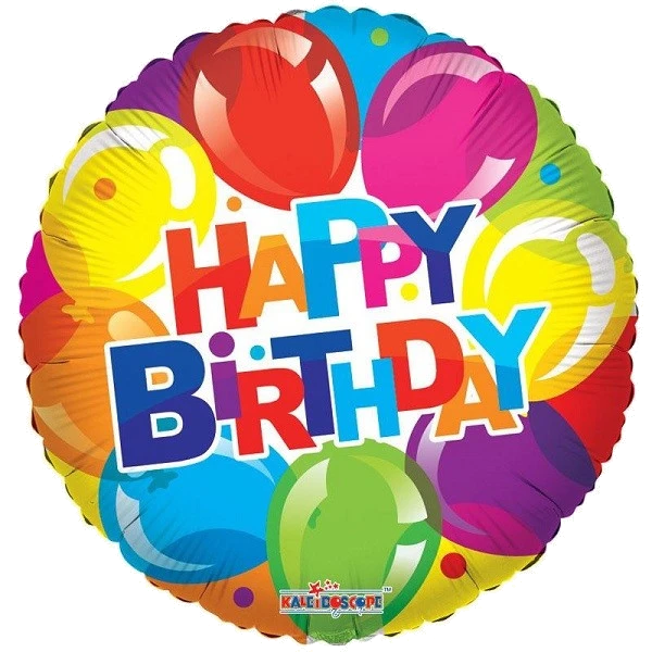 18IN BIRTHDAY SHINY BALLOONS FOIL