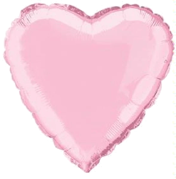 Pastel Pink Heart 18In Foil Balloon