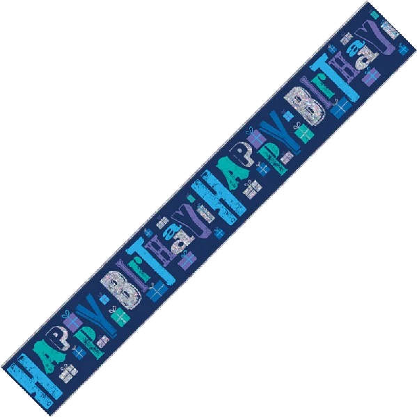 Birthday 9Ft Foil Banner
