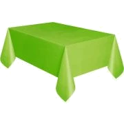 Lime Green Plastic Tablecover (Standard Packaging)