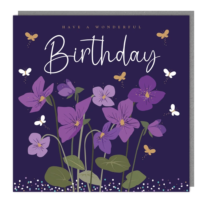 *Sparkle - Blank - Hb Flowers/Butterflie - Foil/Emb