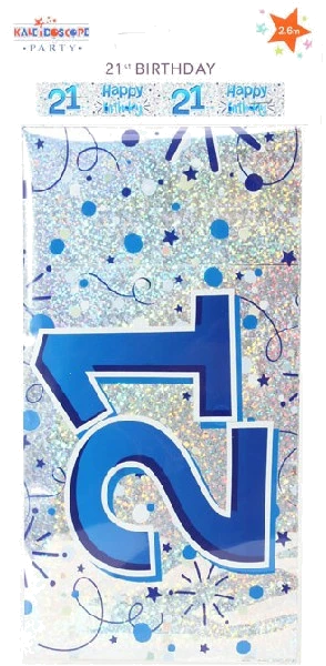 9FT MALE 21ST BIRTHDAY BANNER