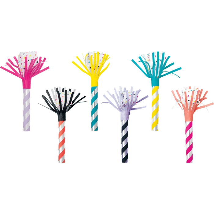 6Pk Fringed Party Blowouts