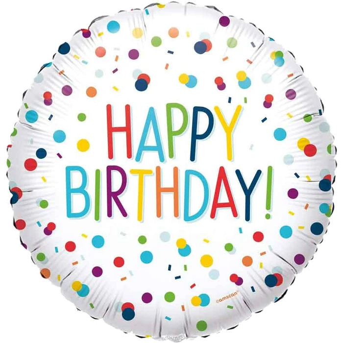 18in CONFETTI BIRTHDAY FOIL
