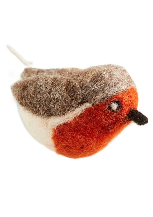 (Pk6/B600)Felt Robin Partyware 5X5X6Cm