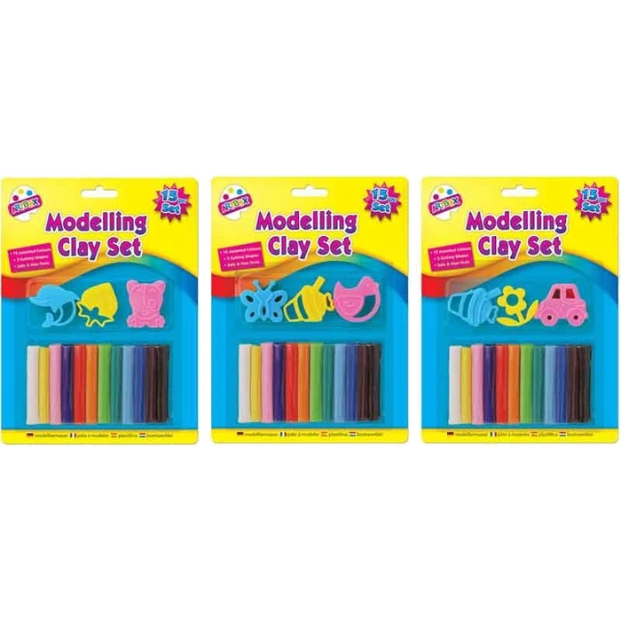 Art Box Modelling Clay Set 15Pces