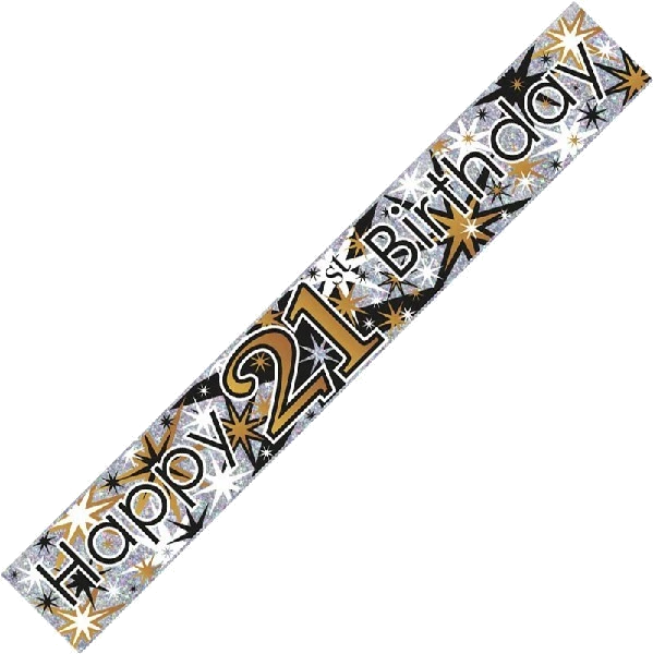AGE 21 9FT FOIL BANNER
