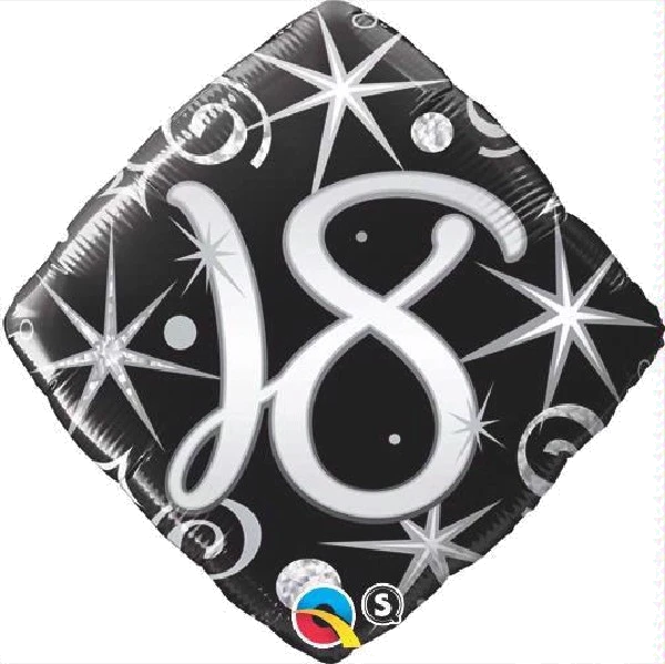 18TH B/DAY DIAMOND 18IN FOIL BALLOON