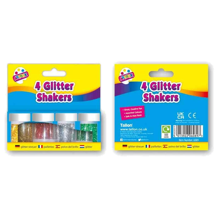 (4) GLITTER SHAKERS