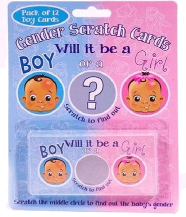 Scratchcard Boy Gender Reveal Game