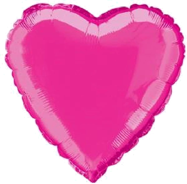 Hot Pink Heart 18In Foil Balloon