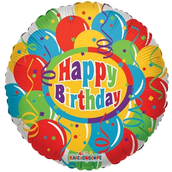 18IN BIRTHDAY BALLOONS/CONFETTI FOIL