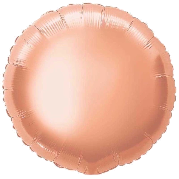 18In Rose Gold Round Foil Balloon