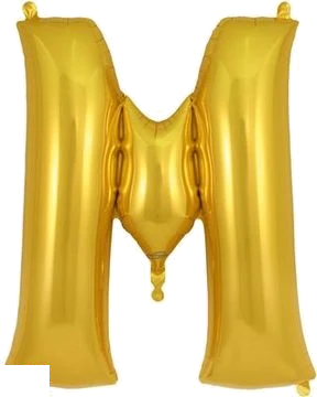Oak Tree 34-inch letter M balloon