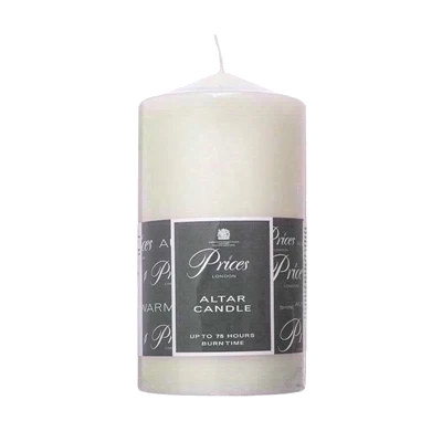 Prices Pillar Candle Ivory 15X8Cm
