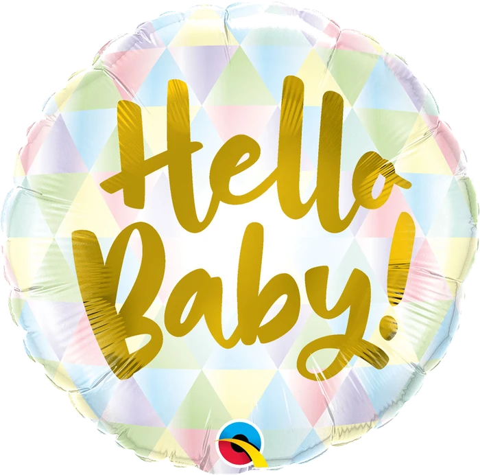 18In Hello Baby Foil Balloon