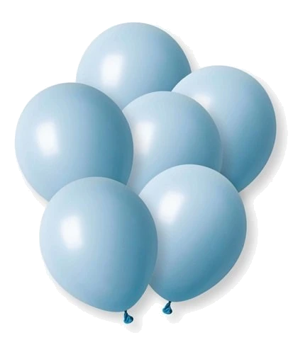 10Pk 12In Macaron Blue Balloo