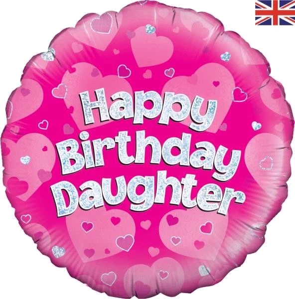 HAPPY B/DAY DAUGHTER 18IN FOIL