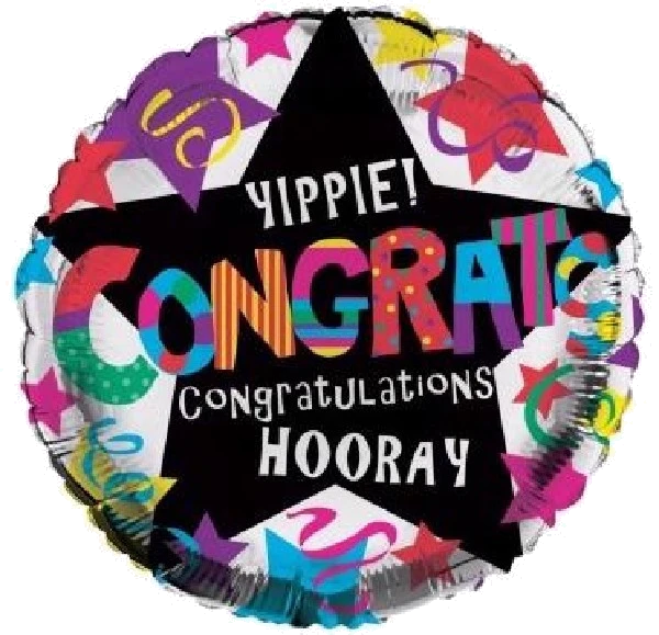 CONGRATULATIONS 18IN FOIL BALLOON