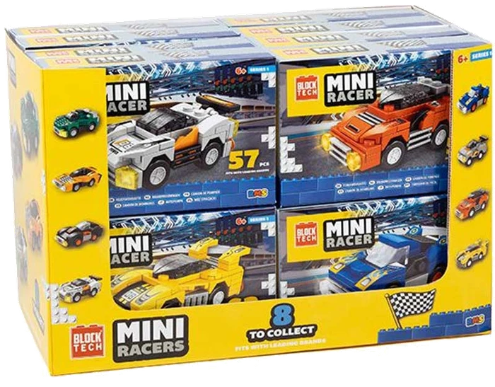 BLOCK TECH CARS ASSORTED