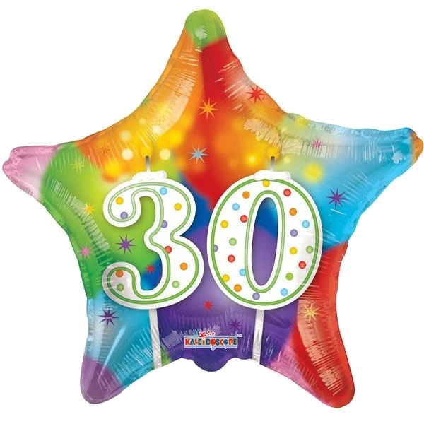 18IN STAR 21ST BIRTHDAY CANDLES FOIL