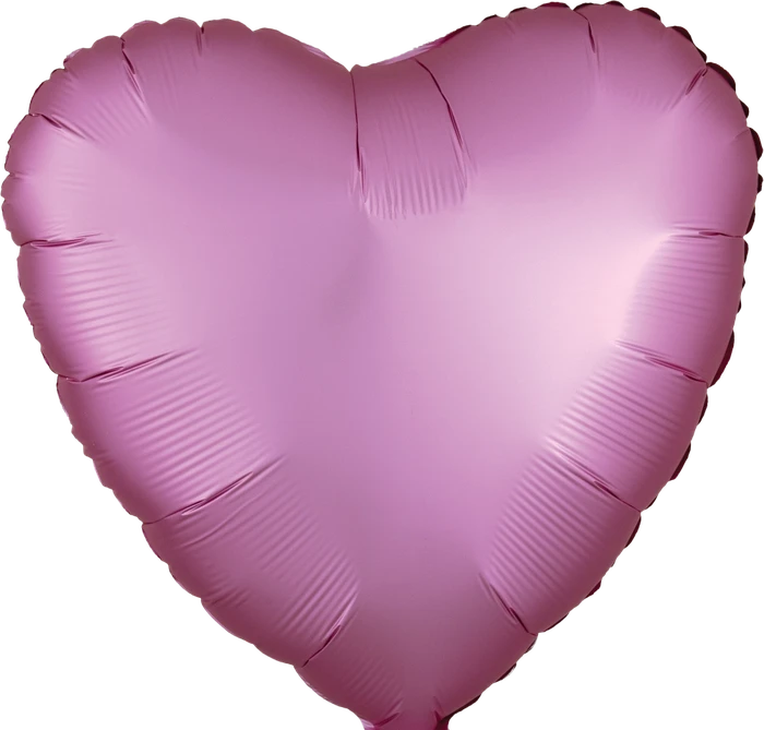 Satin Luxe Flamingo Heart 18In Foil