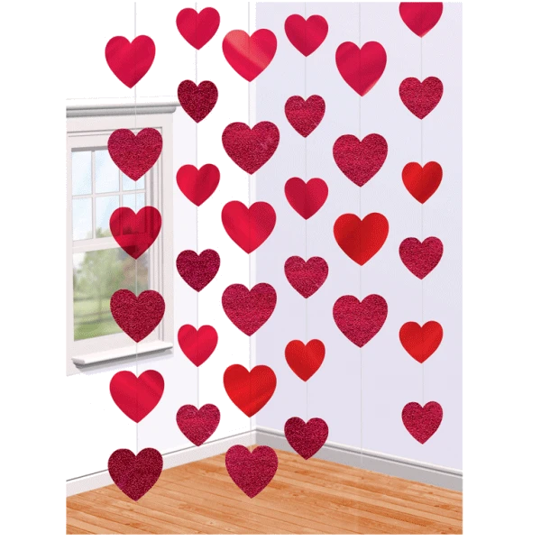 Valentines Candy Hearts String Dec