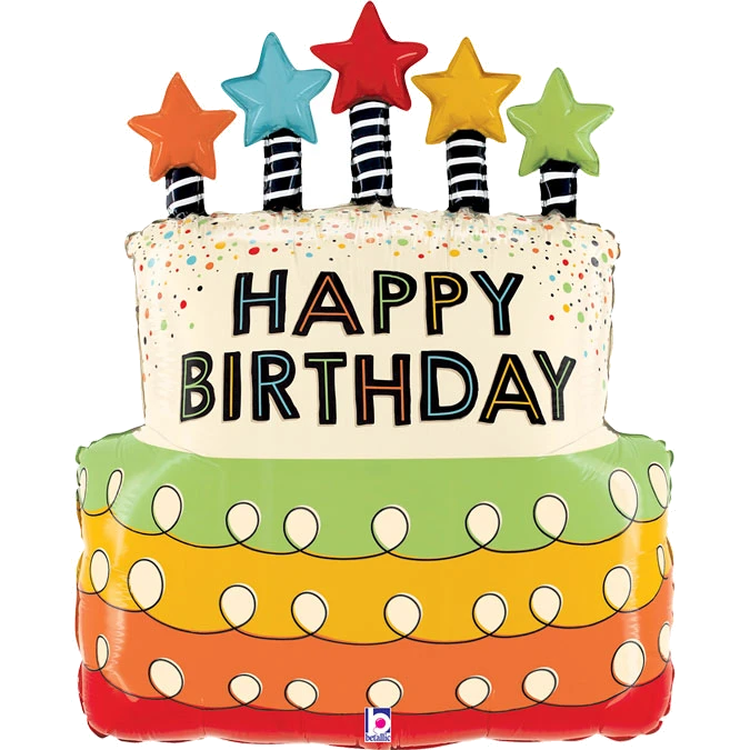 31In Candles Stars Birthday Cake Fo