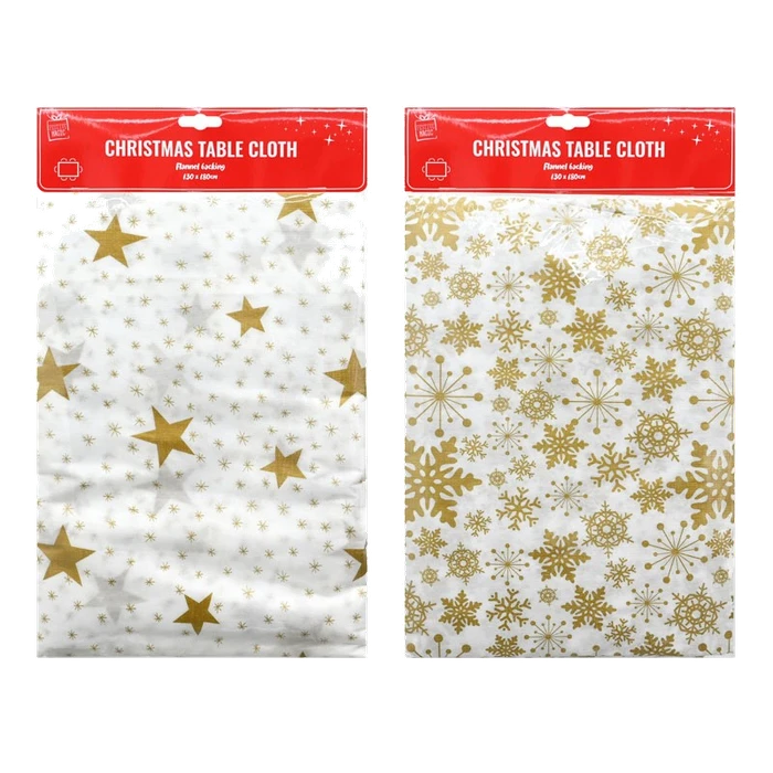 FESTIVE MAGIC T/CLOTH GOLD RECT 2ASST