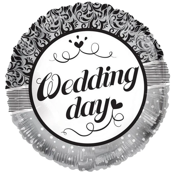 18IN WEDDING DAY ORNAMENTS FOIL
