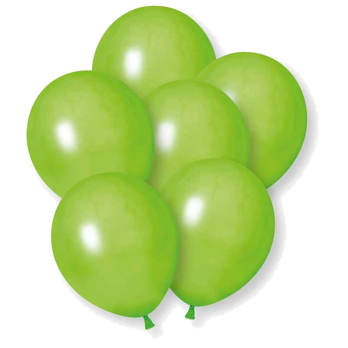 10PK 12in LIME GREEN BALLOON