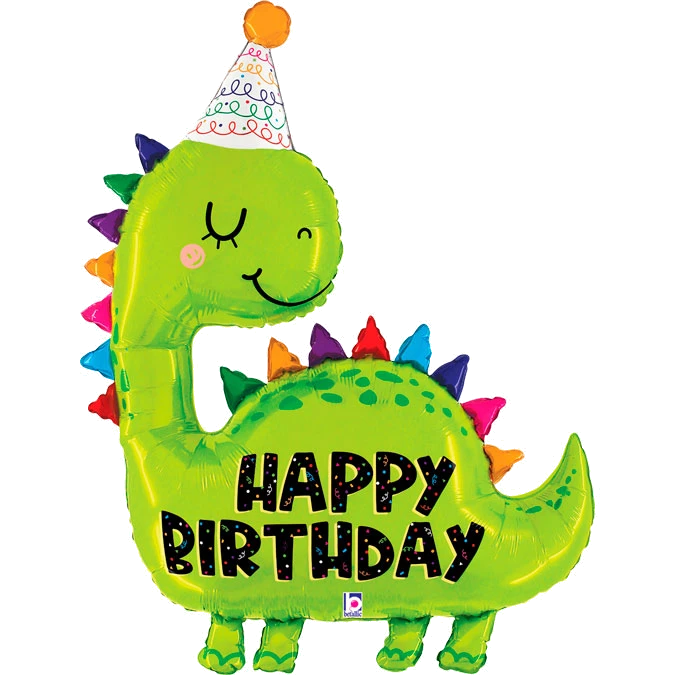 52In Dino Birthday Foil Ballo
