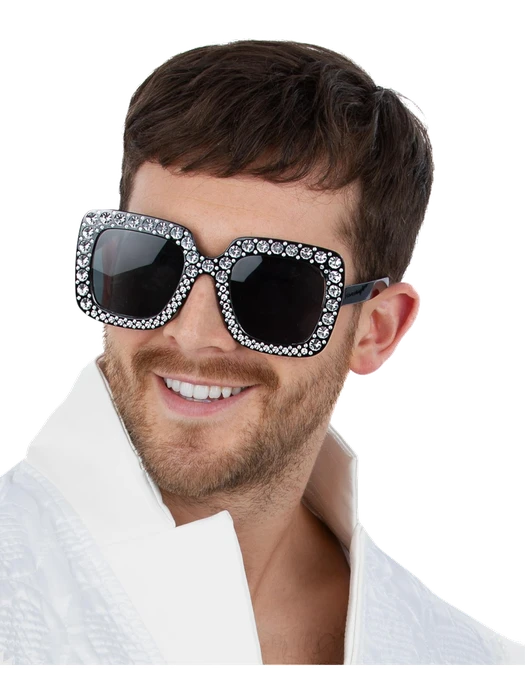 Disco Jewelled Specs – Black