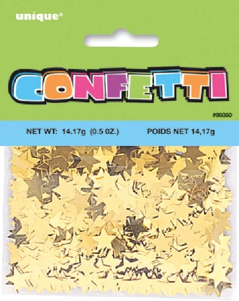 5Oz Gold Star Confetti