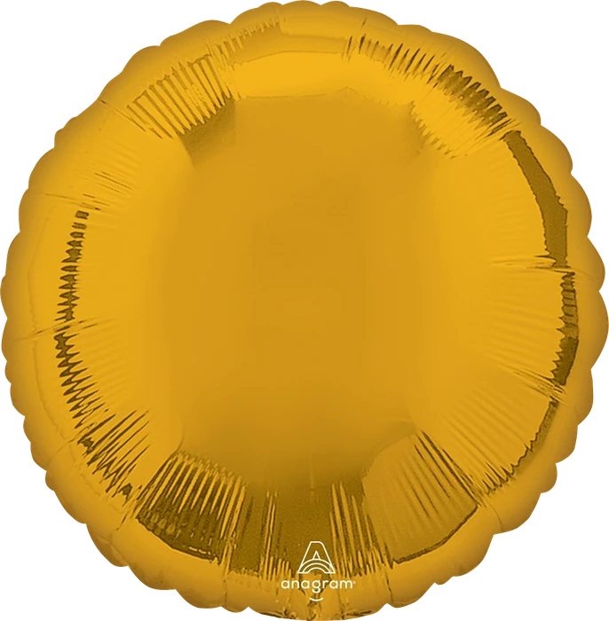 18In Metallic Gold Circle Foil