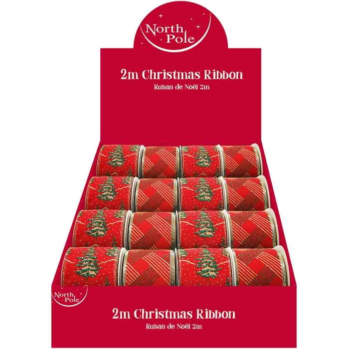 Northpole Velvet Glitter Ribbon 2M
